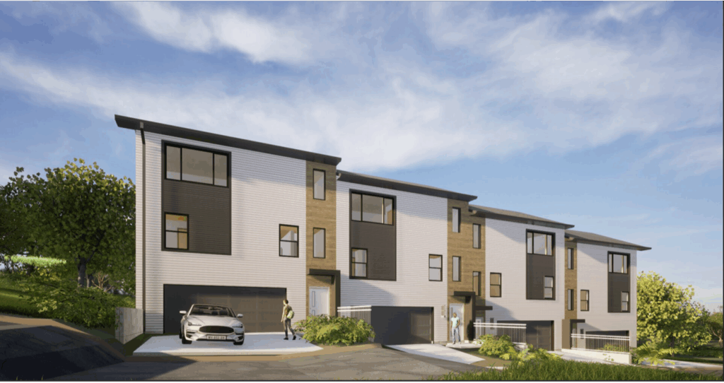 This unique 15-unit affordable housing complex is a $6.1 million project. The units will sell for only $175,000 each due to receipt of a CDBG-DR funding grant for buyers at up to 80 percent of the area median income. The developer is Ginkgo Ridge LLC.